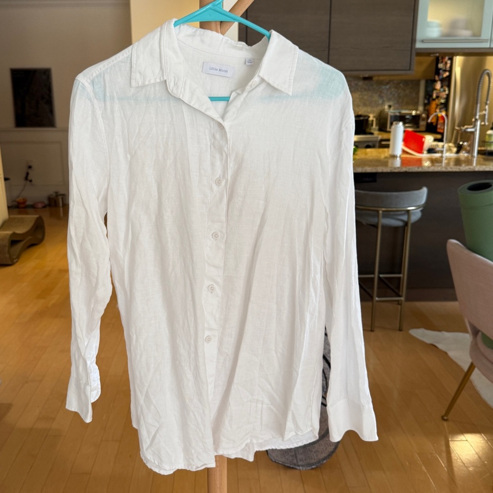 Aritzia White Button Down Shirt